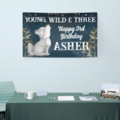 野生と3匹のオオカミのパーティー 横断幕 (トレードショー)