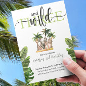 野生と3rdサファリ動物の誕生日パーティー 招待状