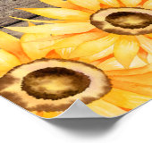 野生になる |ひまわり子供部屋アート ポスター (角)