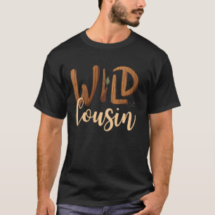 野生のいとこ動物園生まれ野生の誕生日サファリジャングルW Tシャツ