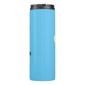 野生のおもしろいイノシシのラズルバック漫画イラストレーション タンブラー (裏面)