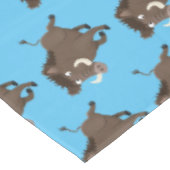 野生のおもしろいイノシシのラズルバック漫画イラストレーション テーブルクロス (アングル)