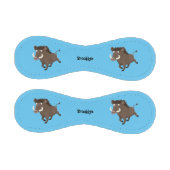 野生のおもしろいイノシシのラズルバック漫画イラストレーション 野球ボール (パネル)