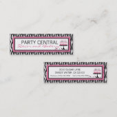 野生のお誕生日ケーキHPの名刺 スキニー名刺 (正面/裏面)