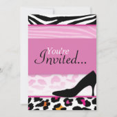 野生のかかとの招待状(バチェロレッテか誕生日) 招待状 (正面)