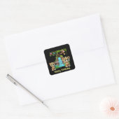野生のかわいいジャグブの誕生日 スクエアシール (封筒)