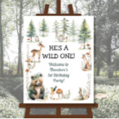 野生のかわいい森林動物が鹿を飼っている ポスター