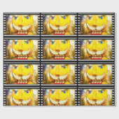 野生のくるみ割り人形のクリスマス ラッピングペーパー (フラット)