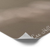 野生のさくらんぼが咲く森のポスター ポスター (角)