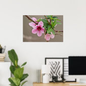 野生のさくらんぼが咲く森のポスター ポスター (ホームオフィス)