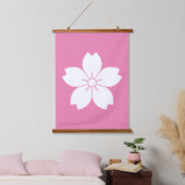 野生のさくらんぼの花 吊り下げ型タペストリー (寝室)