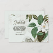 野生のばら色の死別のサンキューカード 招待状 (正面/裏面)