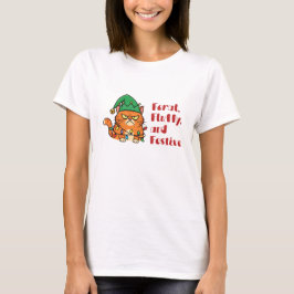 野生のふわふわクリスマス Tシャツ