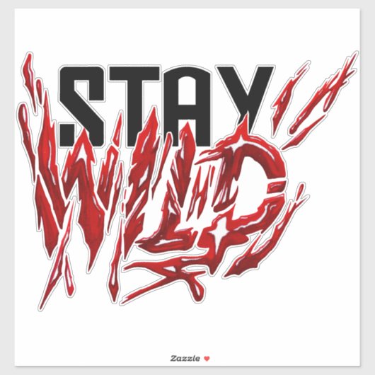 野生のままである シール (シート)