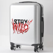 野生のままである シール (スーツケース)