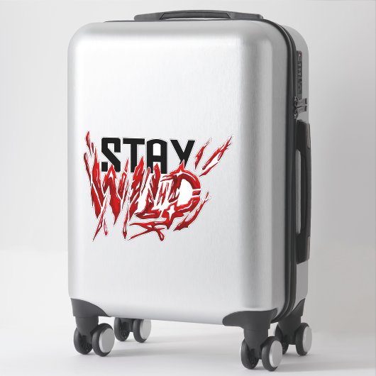 野生のままである シール (スーツケース)