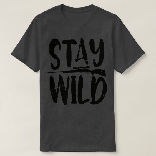野生のままである Tシャツ (デザイン正面)