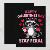 野生のままのギャレンタインズ ラクーン カード (正面/裏面)