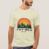 野生のまま自由に生きよう Tシャツ (正面)