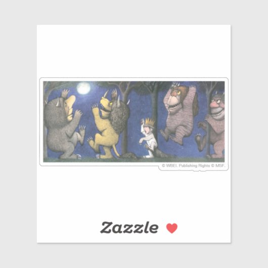 野生のものとマックスが月光の下で踊る シール (シート)