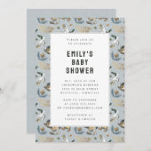 野生のものはパターン赤ちゃんシャワー 招待状 (正面/裏面)