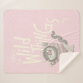 野生のものは引用文 – ピンク シェルパブランケット (正面(横))