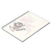 野生のものは引用文 – ピンク ノートブック (左側)