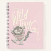 野生のものは引用文 – ピンク ノートブック (正面)