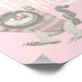 野生のものは引用文 – ピンク ポスター (角)