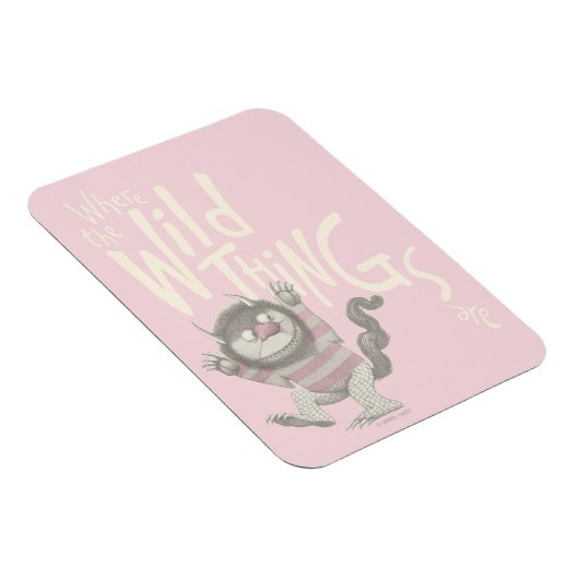 野生のものは引用文 – ピンク マグネット (右側)