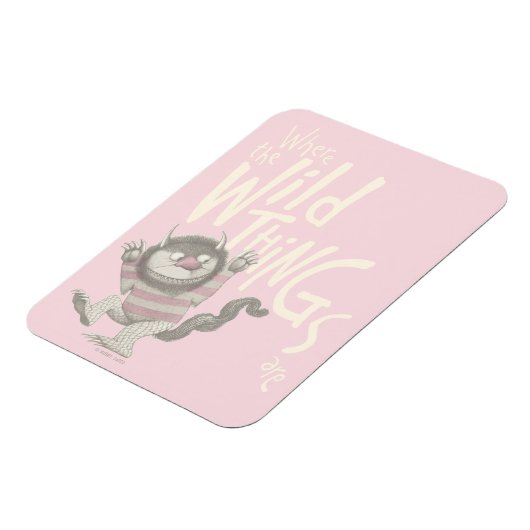 野生のものは引用文 – ピンク マグネット (左側)