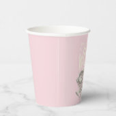 野生のものは引用文 – ピンク 紙コップ (右)