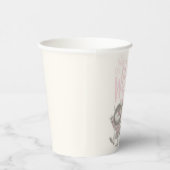 野生のものは引用文 – ピンク 紙コップ (右)