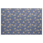 野生のものは王冠と星のパターン ファブリック (ファットクウォーター)