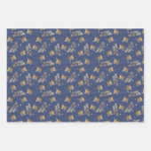 野生のものは王冠と星のパターン ラッピングペーパーシート (正面2)