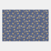 野生のものは王冠と星のパターン ラッピングペーパーシート (正面)