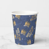 野生のものは王冠と星のパターン 紙コップ (裏面)