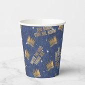 野生のものは王冠と星のパターン 紙コップ (左)