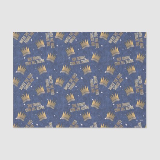 野生のものは王冠と星のパターン 薄葉紙 (正面)