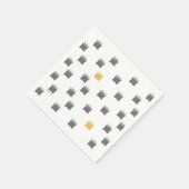 野生のものは王冠のパターンである スタンダードカクテルナプキン (角)