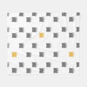 野生のものは王冠のパターンである フリースブランケット (正面(横))