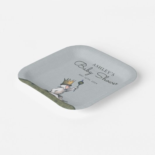 野生のものは赤ちゃんシャワー紙プレート ペーパープレート (傾斜あり)