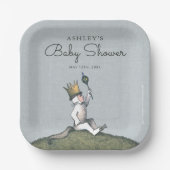 野生のものは赤ちゃんシャワー紙プレート ペーパープレート (正面)