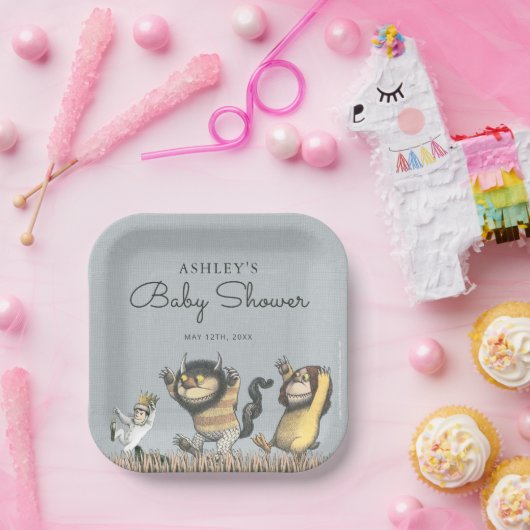 野生のものは赤ちゃんシャワー紙プレート ペーパープレート (パーティー)