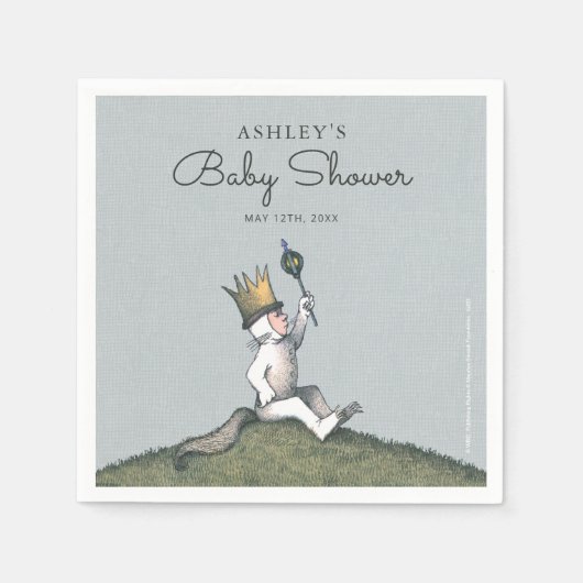 野生のものは赤ん坊シャワーのナプキン スタンダードカクテルナプキン (正面)