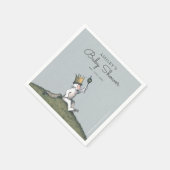 野生のものは赤ん坊シャワーのナプキン スタンダードカクテルナプキン (角)