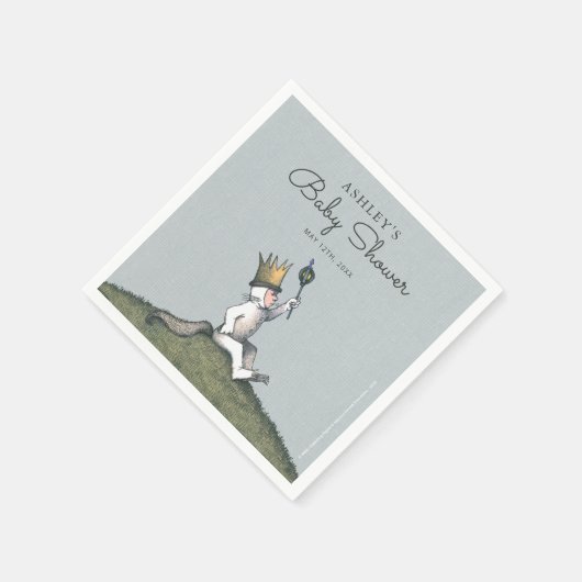 野生のものは赤ん坊シャワーのナプキン スタンダードカクテルナプキン (角)