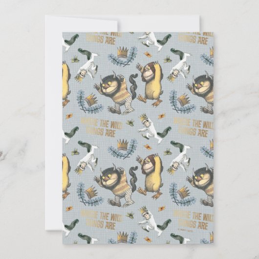 野生のものは赤ん坊シャワーの予測である ノートカード (裏面)