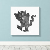 野生のもの |私が上に行食べくる キャンバスプリント (インサイチュ (ウッドフロア))