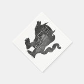 野生のもの |私が上に行食べくる スタンダードカクテルナプキン (角)